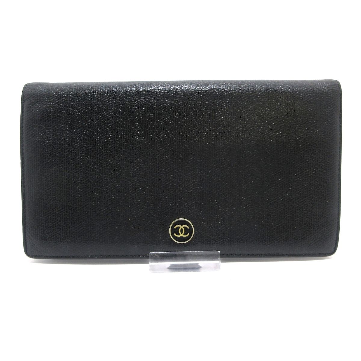 CHANEL シャネル 長財布 ココボタン A20904 黒 ココマーク|ゴールド金具 レザー