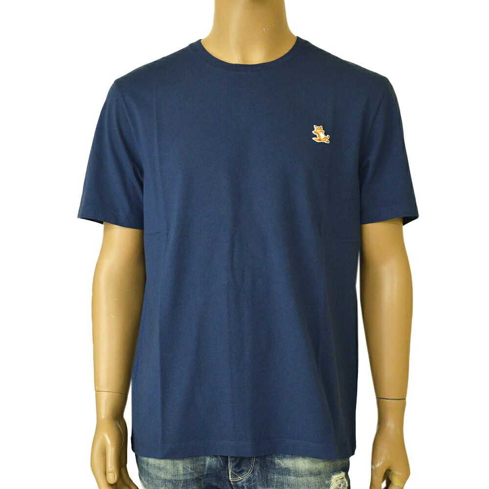 Maison Kitsune メゾンキツネ メンズ クルーネック半袖Tシャツ