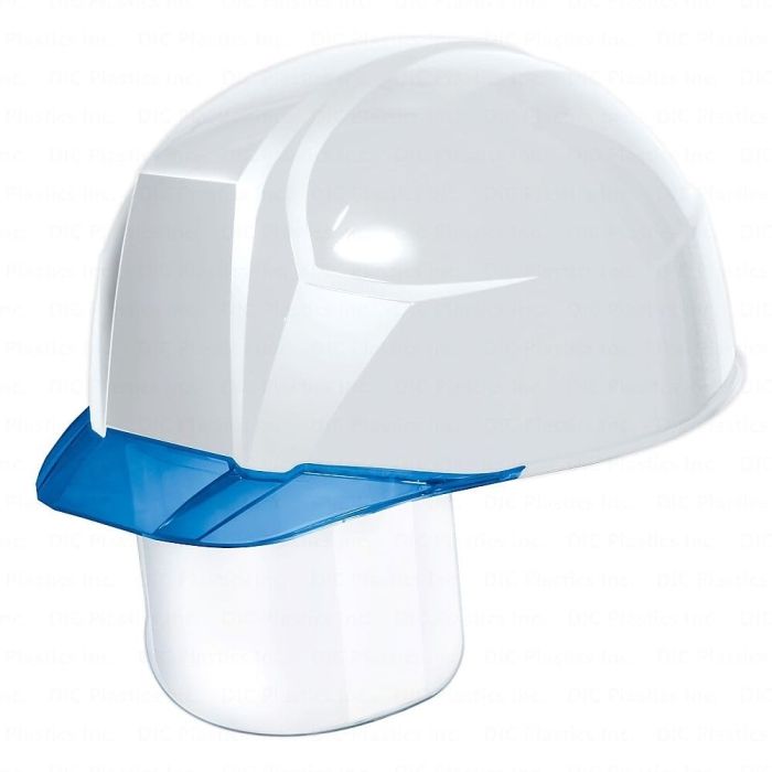 2営業日で発送 DICプラスチック Dic Plastics DIC 超軽量 透明バイザーヘルメット シールド面付 AA23-CS KP 白 ブルー AA23CSHA8KPWB 8536