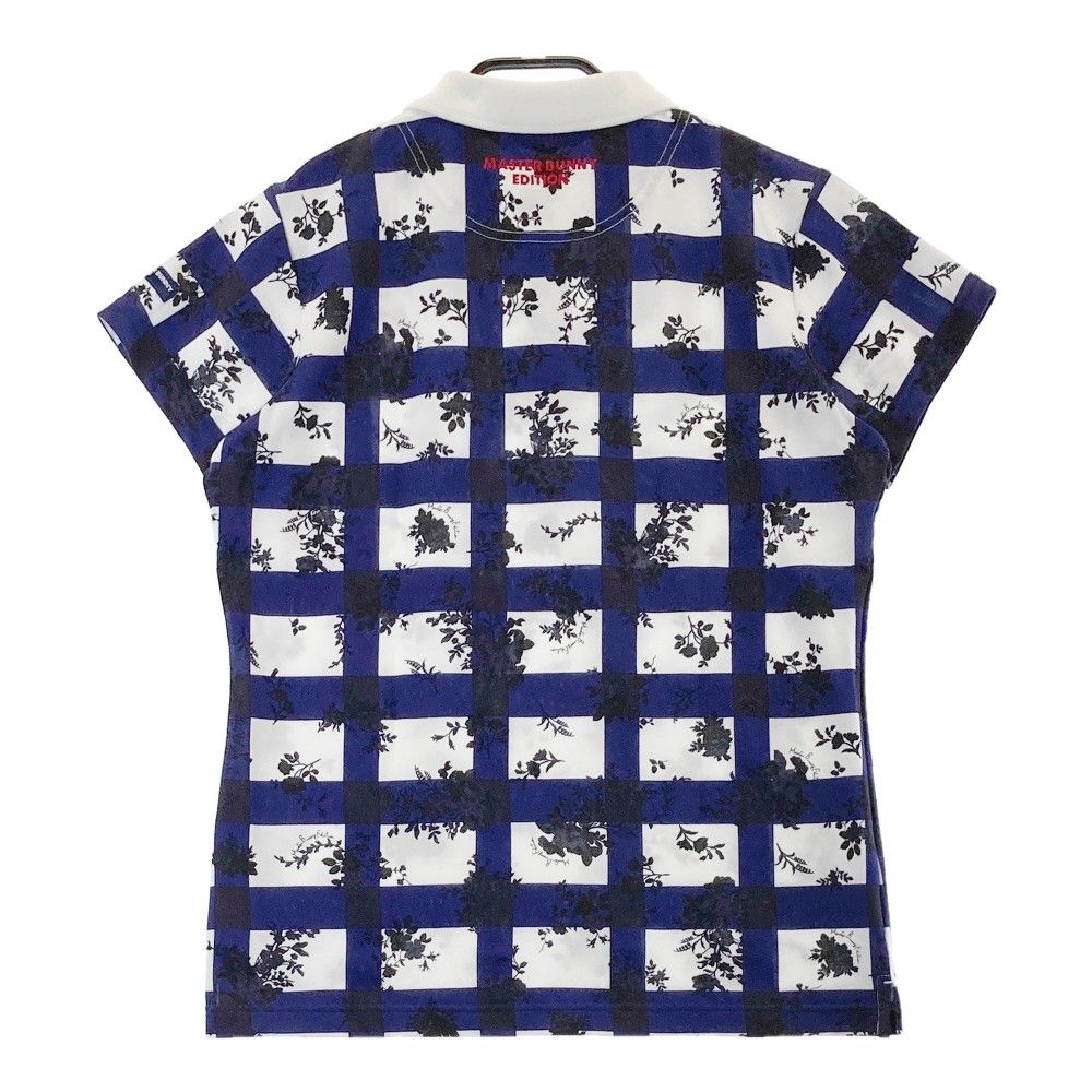 【新品未使用】マスターバニーエディション　レディースポロシャツ　総柄　サイズ1 マスターバニーエディション ゴルフ レディース 新品 2 半袖