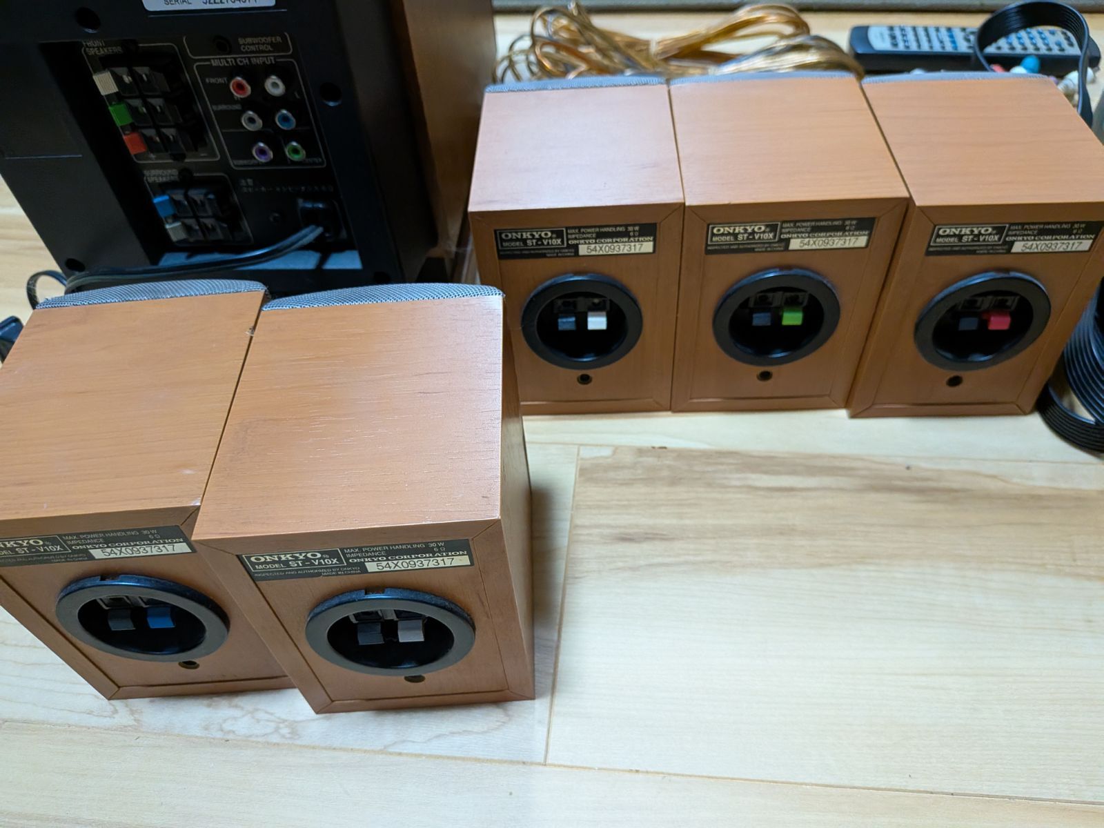 ONKYO PR-155 5.1チャンネルスピーカーシステム リモコン付】ONKYO FR