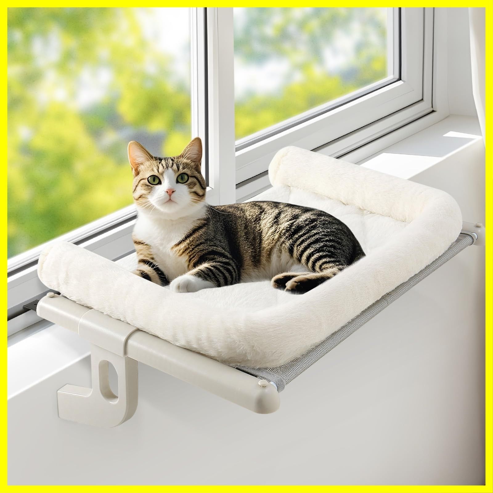 ♦️キャットウィンドウパーチ 木製キャットハンモック 窓用 屋内猫用 ネコ ねこ ♦️キャットウィンドウパーチ 木製キャットハンモック 窓用 屋内猫用