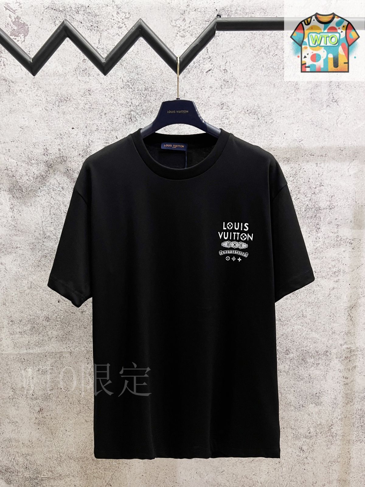 今日特価】Louis Vuitton x Chrome Hearts LV 梵字ロゴプリント