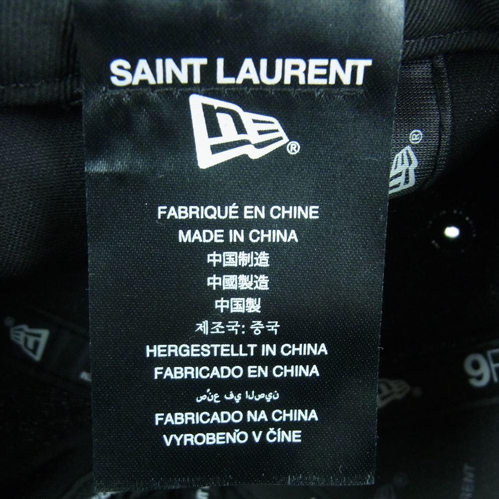 SAINT LAURENT サンローラン New Era ニューエラ YSL ロゴ刺繍 6パネル