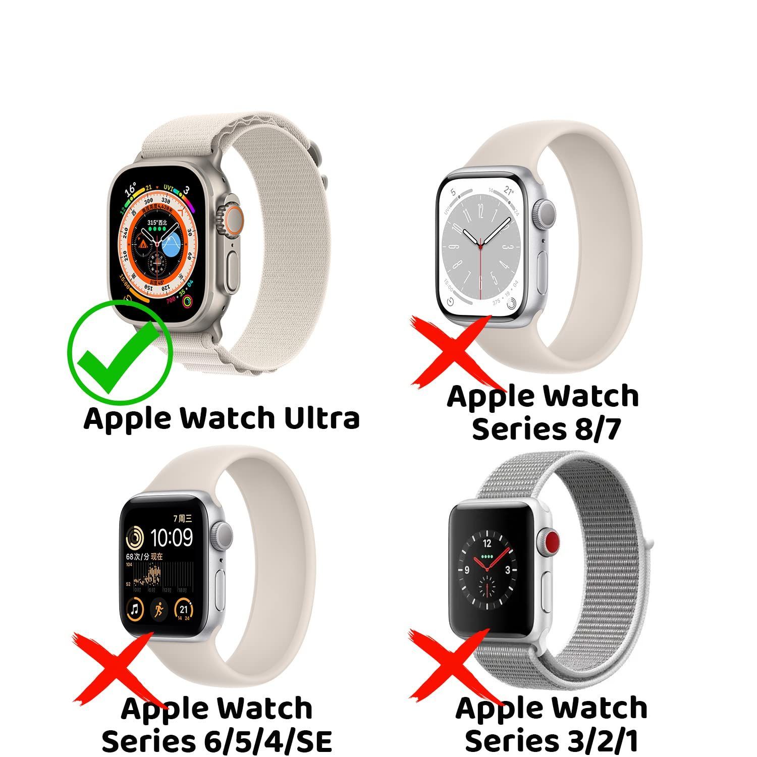 Apple Watch Ultra 49mm ケース (2枚入り) 保護カバー カバー