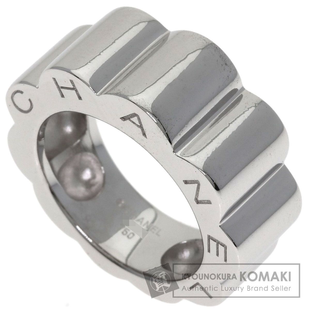 CHANEL シャネル プロフィールド カメリア リング 指輪 K18WG レディース