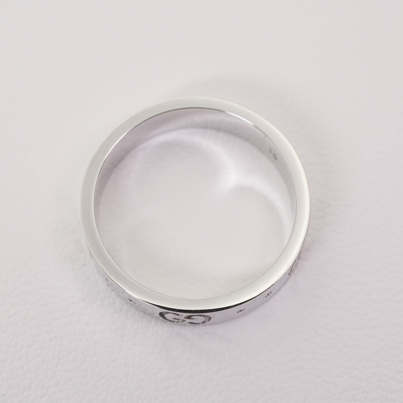 表記サイズ10 グッチ K18WG(750) アイコン リング/24-4580 - メルカリ 