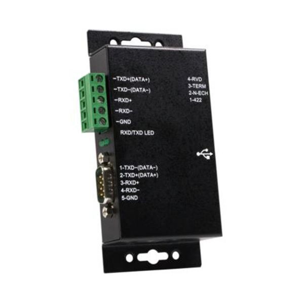 StarTech.com 産業用USB-1ポートRS422 RS485シリアル変換絶縁型アダプタ ブラック ICUSB422IS1個