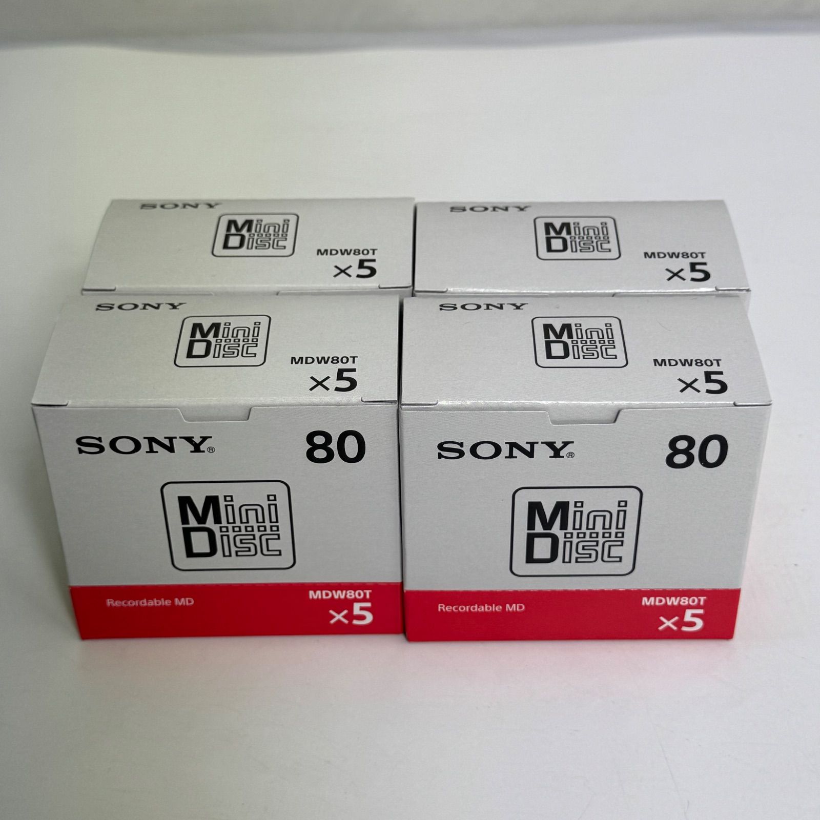 SONY ミニディスク MD MDW80T MDディスク 80分 20枚 品 品 ソニー MDディスク