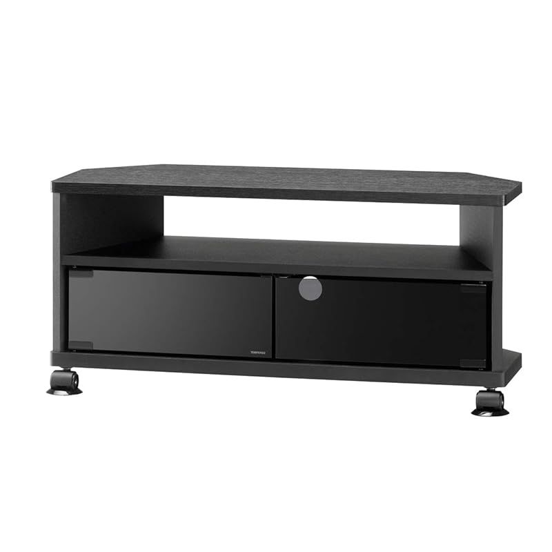 朝日木材加工 テレビ台 KAD style 32型 幅74 ブラック キャスター付き AS-KAD740-B 1