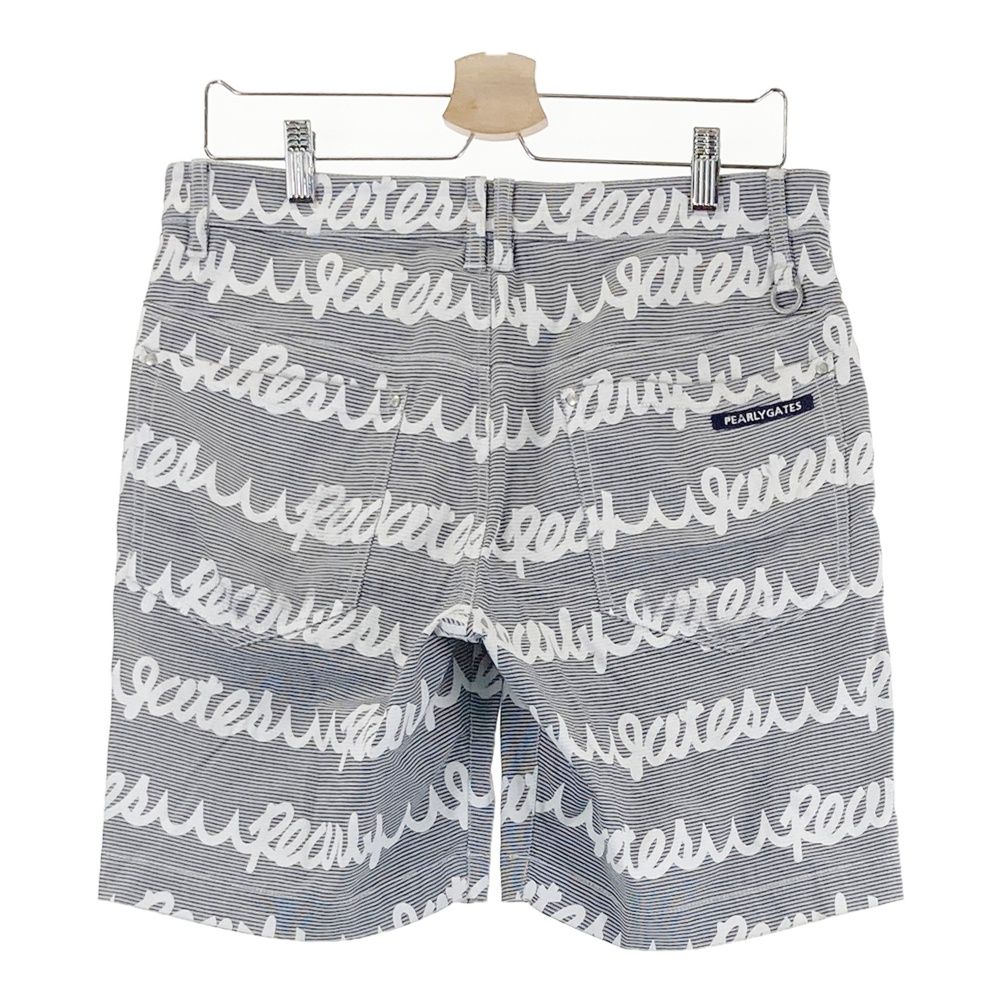 パーリーゲイツ☆総ロゴパンツ☆4 美品】パーリーゲイツ ロゴ総柄ハーフ