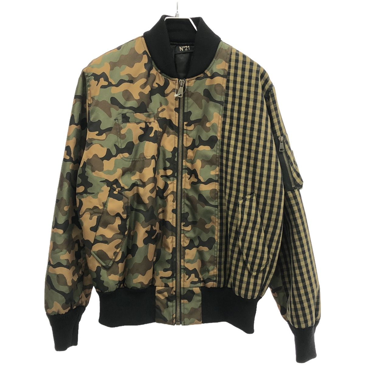 N°21 NUMERO VENTUNO ヌメロ ヴェントゥーノ カモフラチェックボンバー