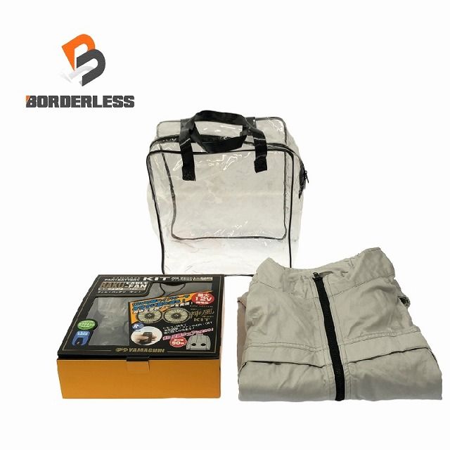 YAMASHIN 山真製鋸 12V 神風服爆風ファンバッテリーセット KBF12V-KIT 服 ベスト サイズ3L 暑さ対策 熱中症予防 108647