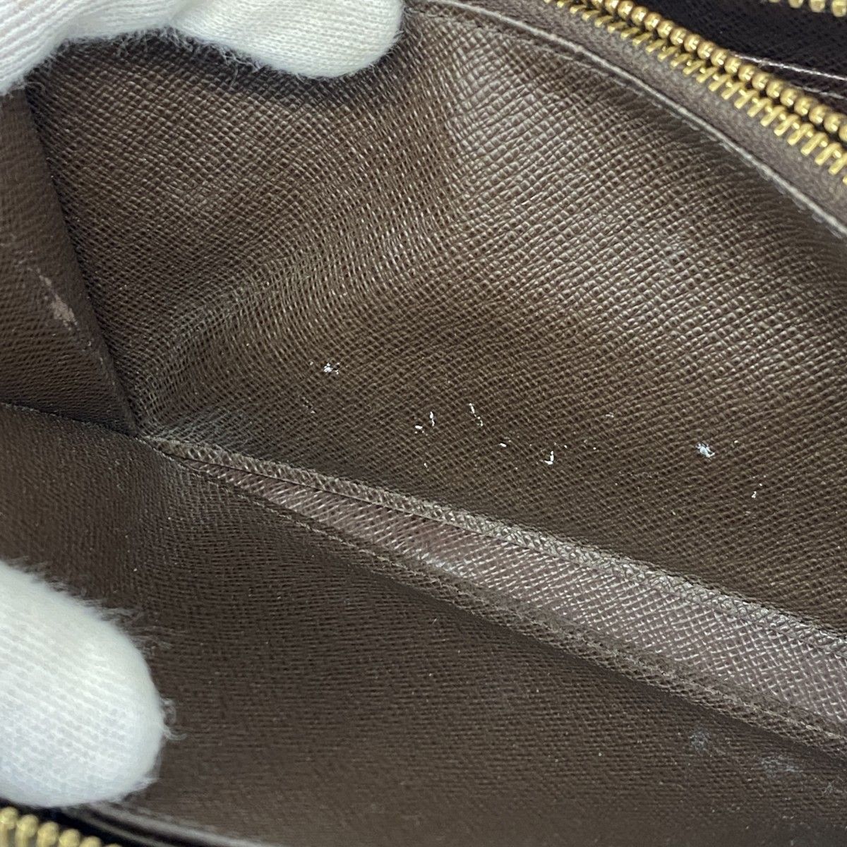 5hb1420】ルイヴィトン 長財布 ダミエ ジッピーウォレット N60015  