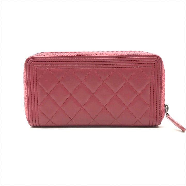 良品 CHANEL シャネル ボーイシャネル ココマーク ラムスキン  