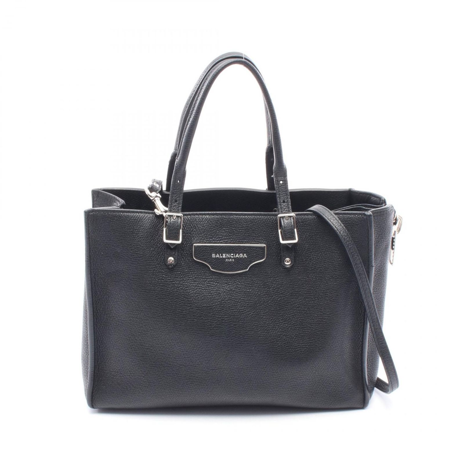 バレンシアガ BALENCIAGA ハンドバッグ ザ ペーパー ミニ 399531 ブラック レザー ザ ペーパーミニショルダーバッグ レディース Used B