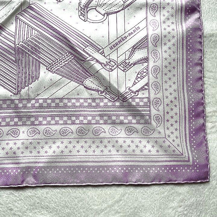 HERMES エルメス カレ55 ジグザグ Sangles en Zigzag bandana スカーフ