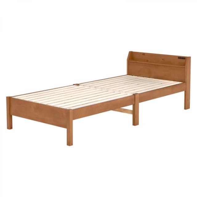 萩原 Hagihara 組立簡単 シングルベッド ライトブラウン MB-5096S-LBR 新生活 一人暮らし デザイン おしゃれ インテリア 家具