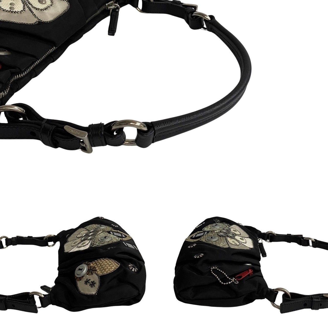 入手困難　 ワンショルダー 三角ロゴ ナイロン レザー 入手困難】PRADA プラダ 90s archive 2way bag ワンショルダー