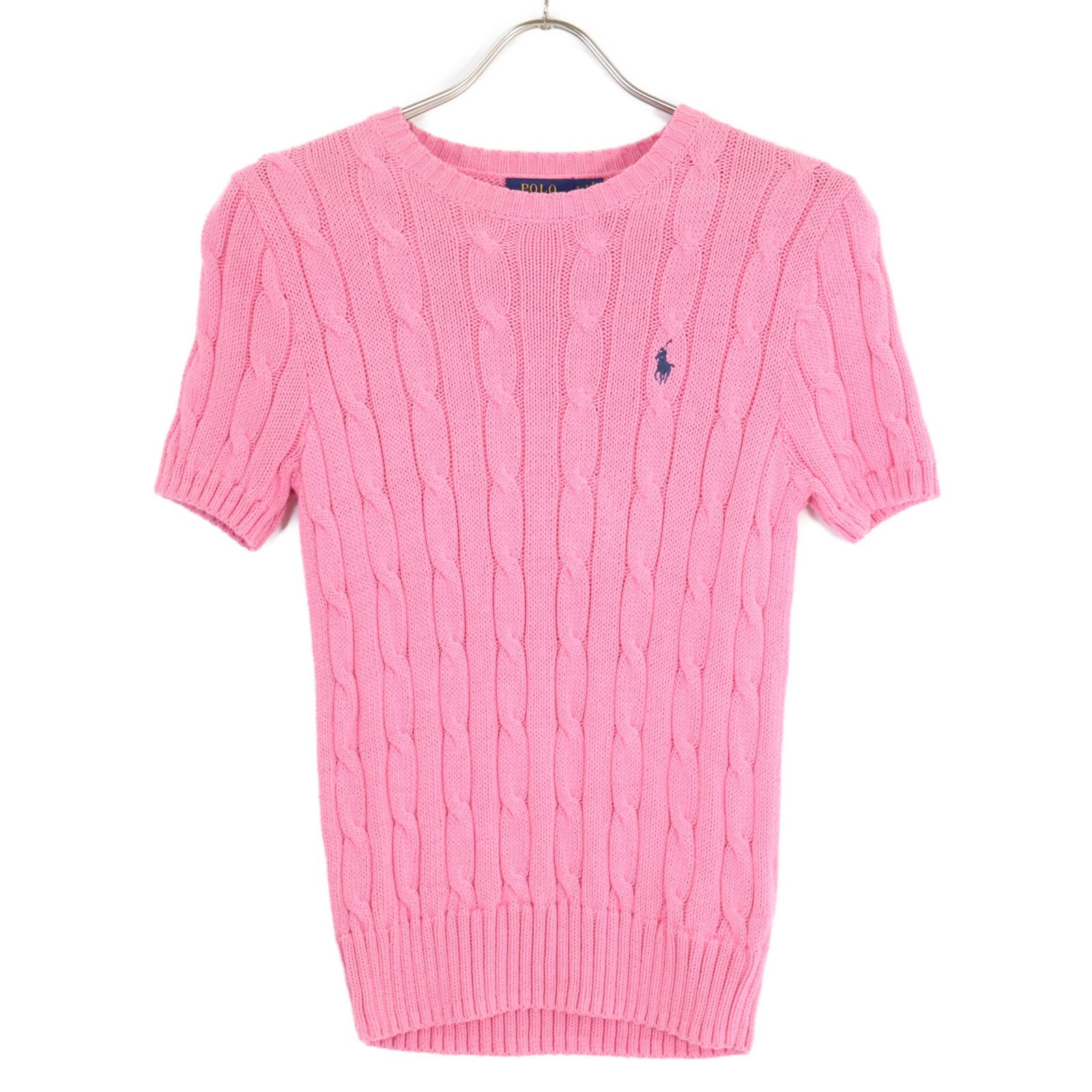 POLO RALPH LAUREN ポロ ラルフローレン ケーブル 半袖ニット S