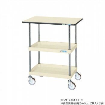 サカエ CSパールワゴン中量タイプ 天板付 アイボリー CSP-9082TPSEI