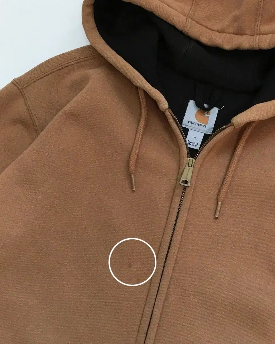 Carhartt　メキシコ製 キャメルブラウン フルジップ パーカー Carhartt メキシコ製 キャメルブラウン フルジップ パーカー