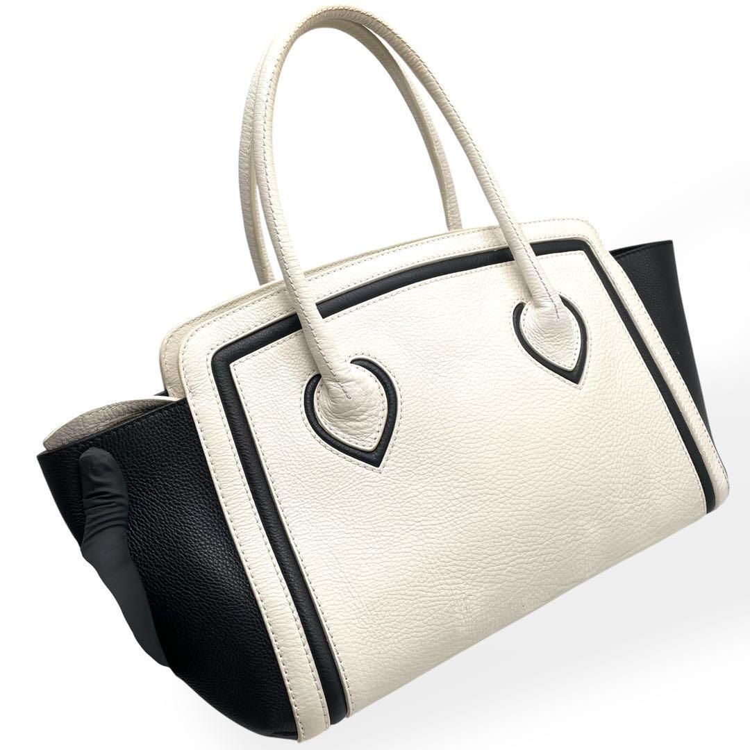 極美品 FURLA フルラ トートバッグ カレッジ 肩掛け バイカラー