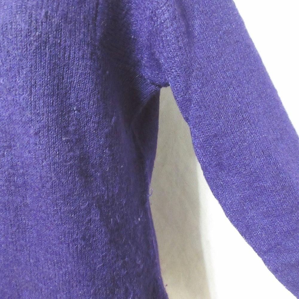 Y's Yohji Yamamoto ワイズ ヨウジヤマモト ヴィンテージ ロングスリーブ 長袖 シアーニット プルオーバー セーター YV-K23-144 パープル レディース 古着 中古 Y's Yohji Yamamoto ワイズ ヨウジヤマモト ヴィンテージ ロング