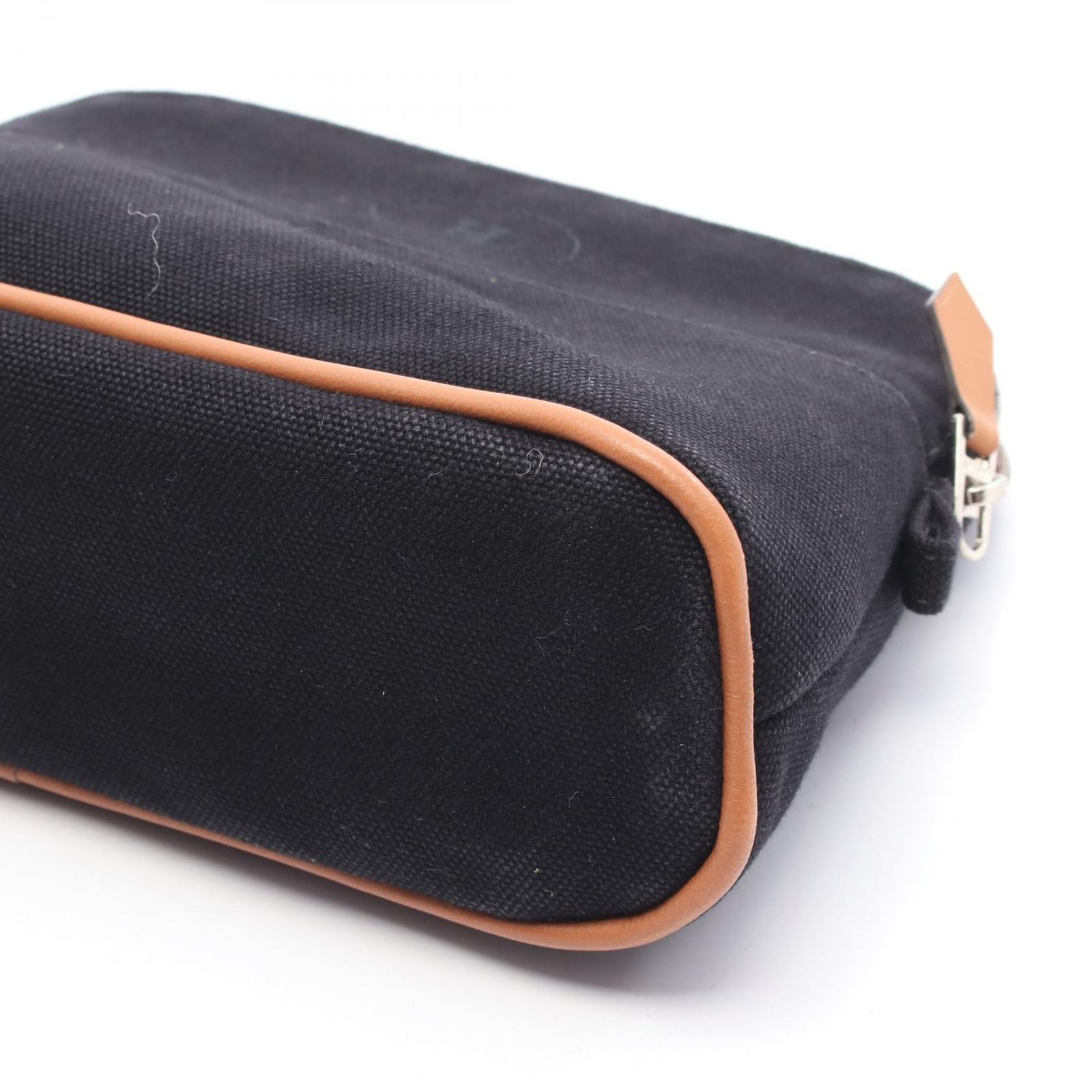 エルメス HERMES ボリードポーチ20 キャンバス×レザー ピンク×ブラウン 