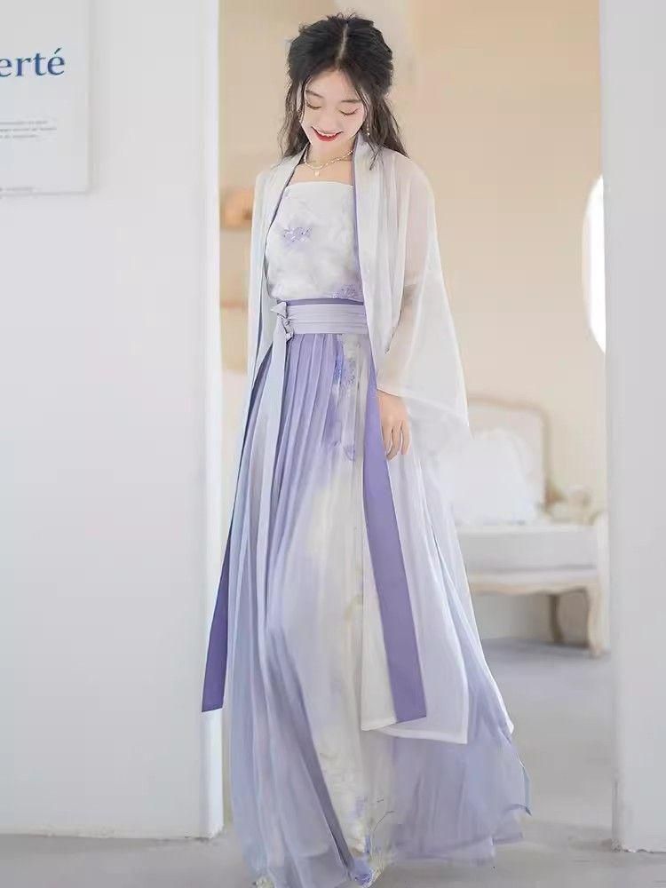 HF-205 豪華刺繍 漢服 かんふく 古風衣装 レトロ風 中華ロリータ コスプレ ワンピース 唐装 仙女服 中華風 美しい刺繍