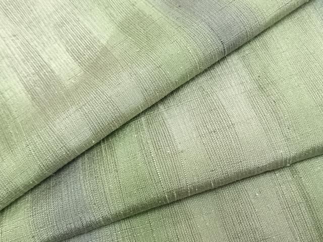 平和屋着物▽上質な紬 単衣 間道 正絹 AABB2265fy