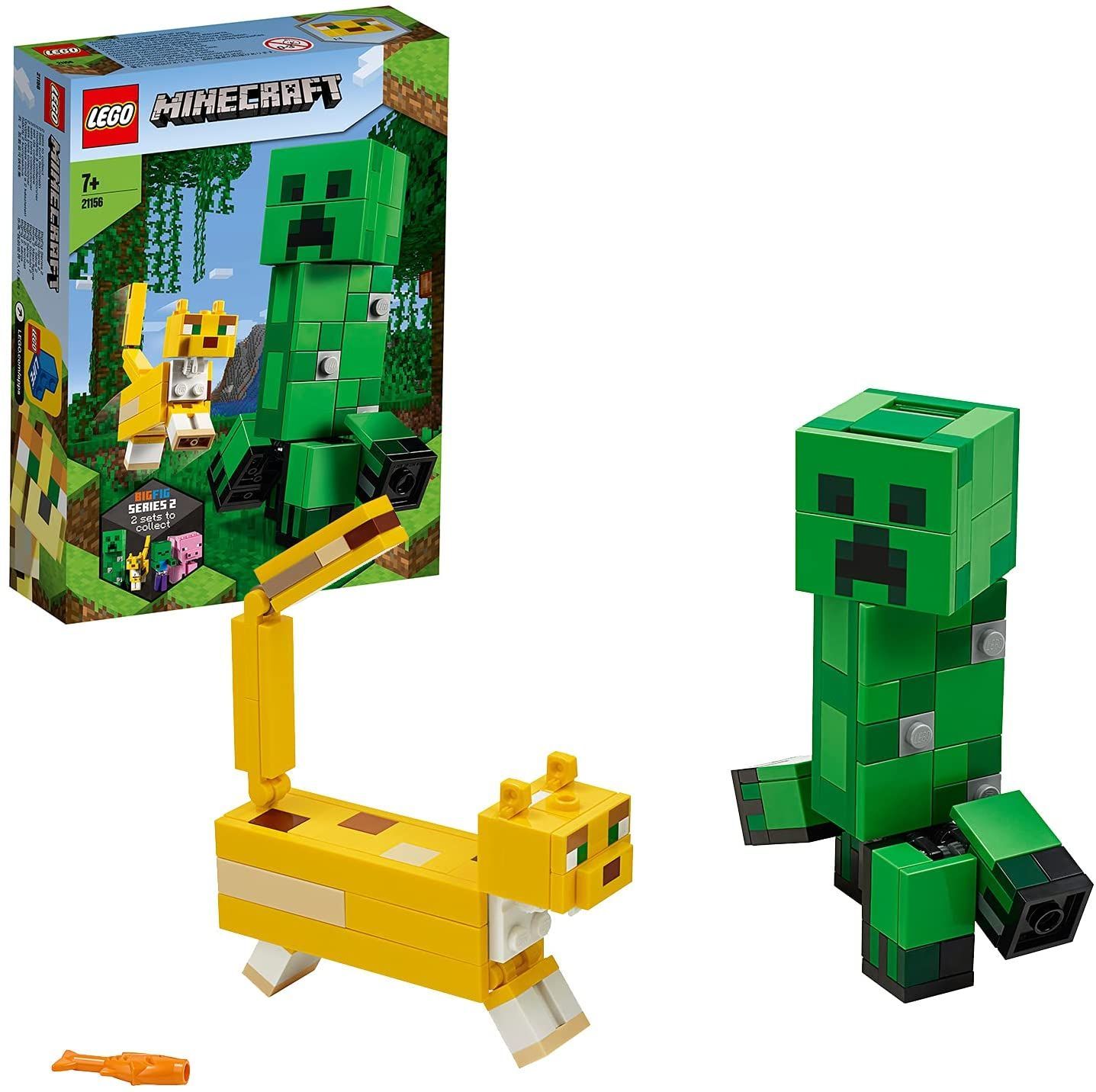 ヤマネコ品 マインクラフト レゴ クリーパー ヤマネコ ビッグフィグ 21156 生産