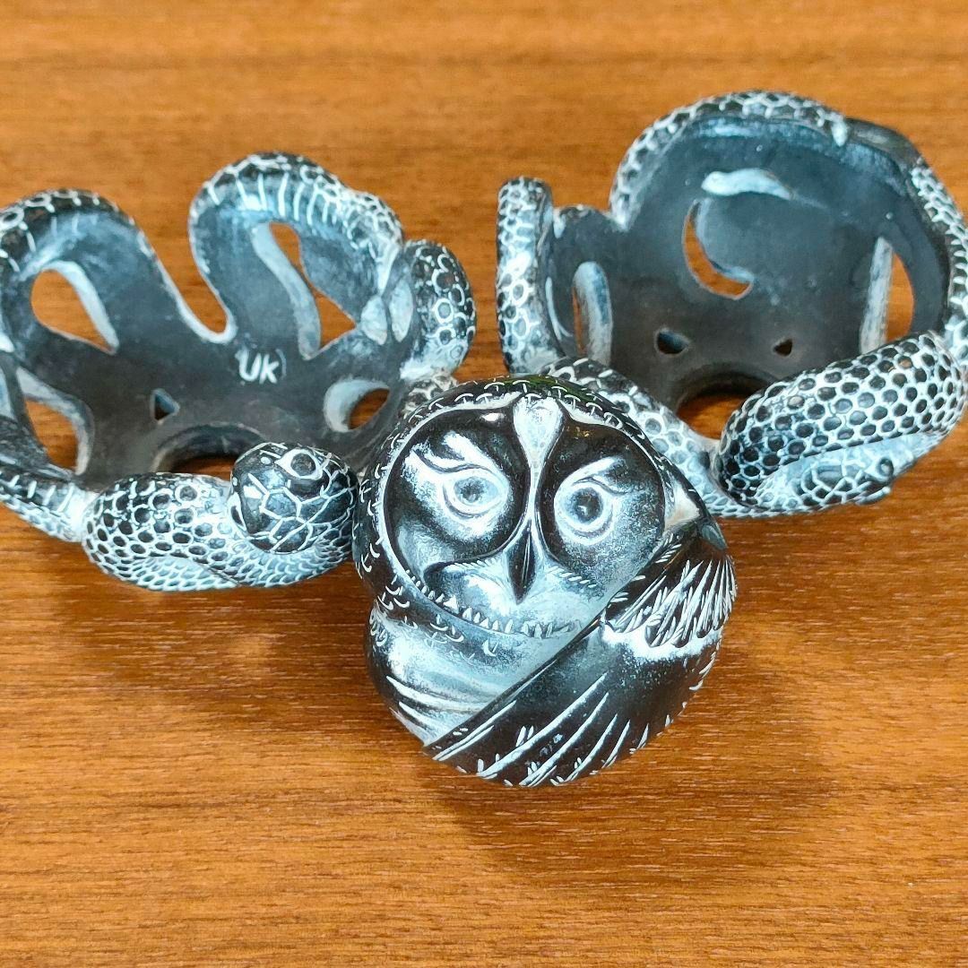 世界750体限定 アダムバインダー フクロウ＆ヘビ 彫刻 フィギュア 超