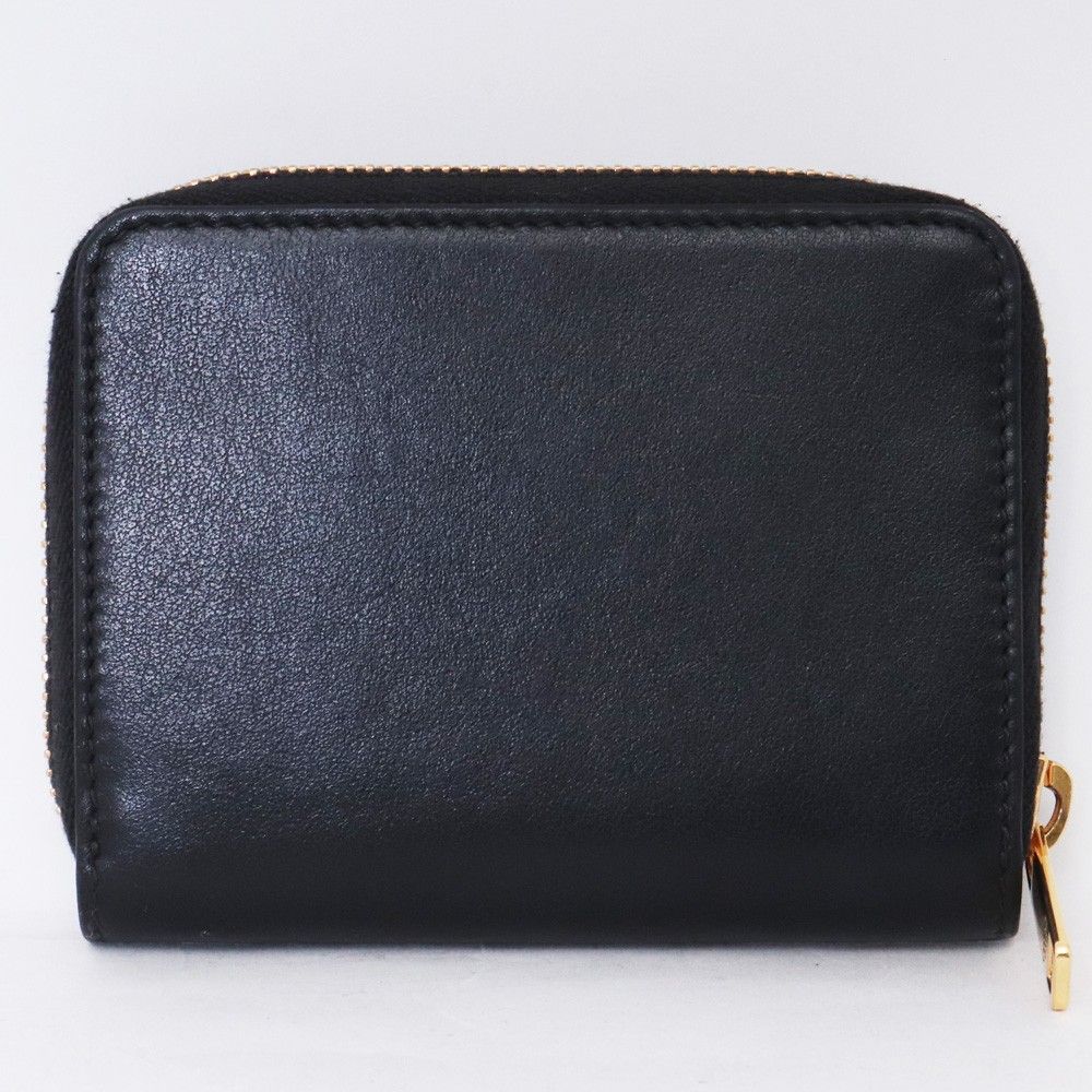 セリーヌコンパクト ジップウォレット キュ イルトリオンフ/スムースカーフスキン セリーヌ （CELINE） キュイル トリオンフ コンパクト ジップ
