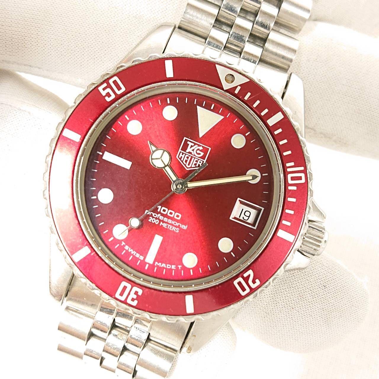 TAG HEUER PROFESSIONAL1000 980.913N QUARTZ RED タグホイヤー 