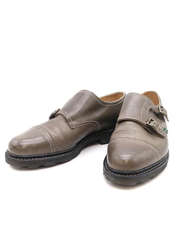 paraboot パラブーツ WILLIAM ダブルモンクストラップレザーシューズ グレー系 8