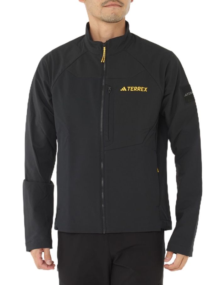 【新品・5営業日で発送】ADIDAS アディダス 43_MTERREXNAT.GEOソフトシェルJK (JRS09) 色 : BLK サイズ : J／M 