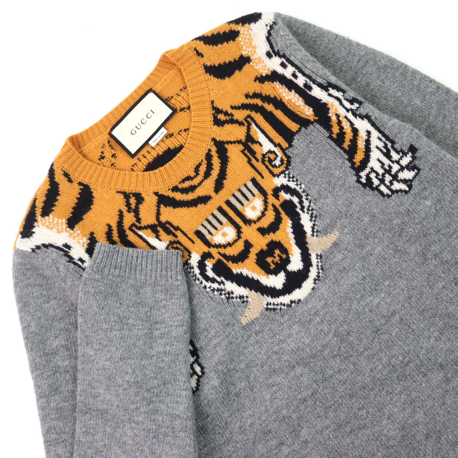 GUCCI 最高級100%シルク Mサイズ グレー イタリア製 長袖カットソー GUCCI 最高級100%シルク Mサイズ グレー イタリア製 長袖カットソー