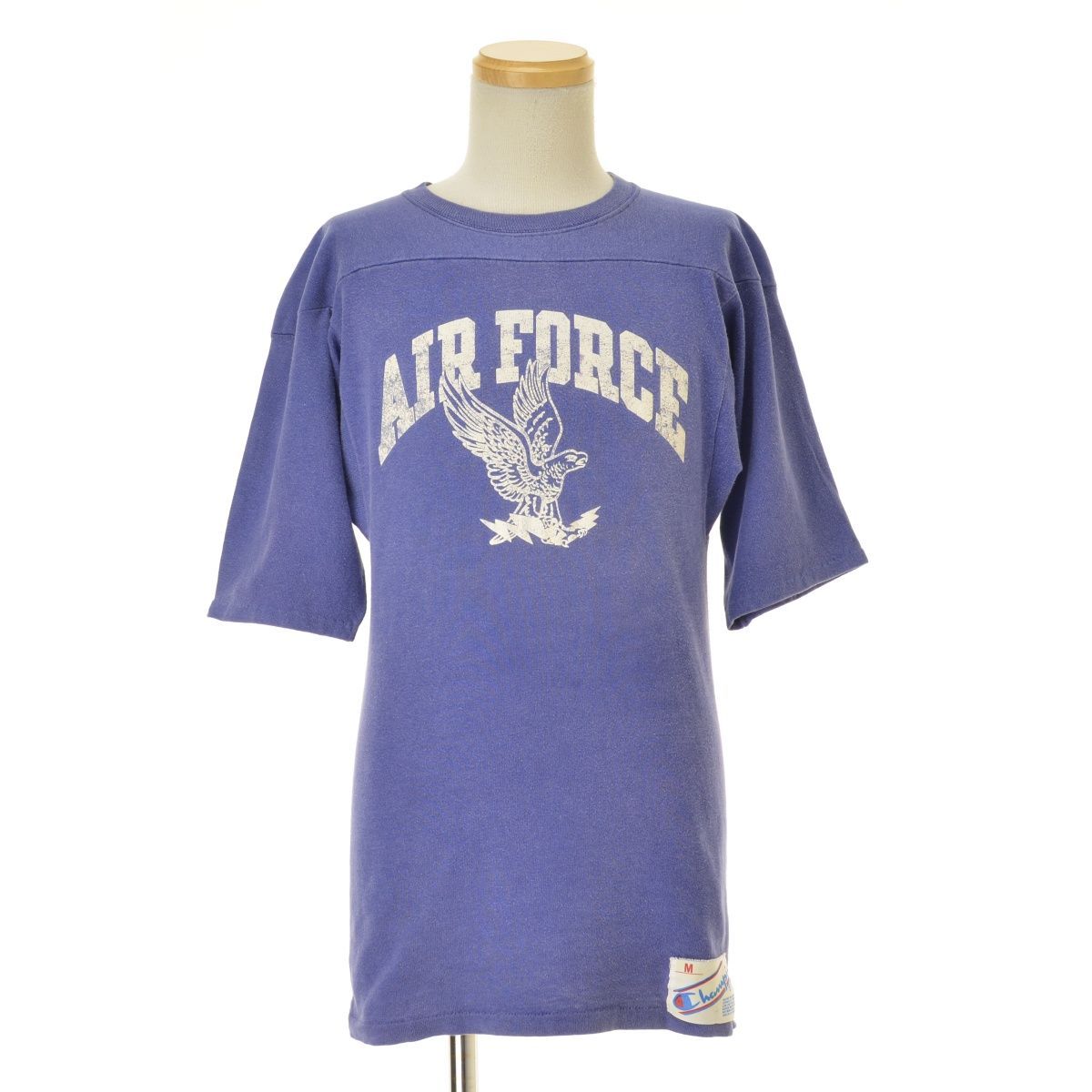 CHAMPION】80s トリコタグ AIR FORCE フットボール五分袖Tシャツ
