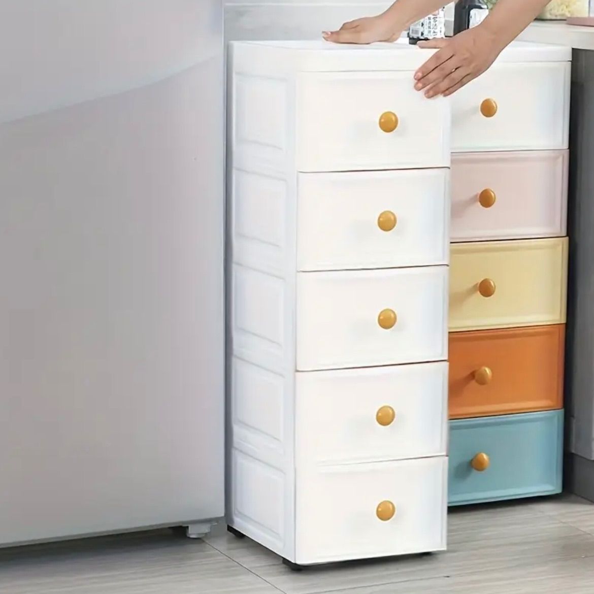 収納キャビネット 26cmの多層デザイン おもちゃ 雑多なアイテムの整理 最適 多機能プラスチック収納ボックス ベッド下収納 リビングルーム ベッドルーム向き シンプルデザイン 玄関 ダイニングルーム キッズルーム cp23