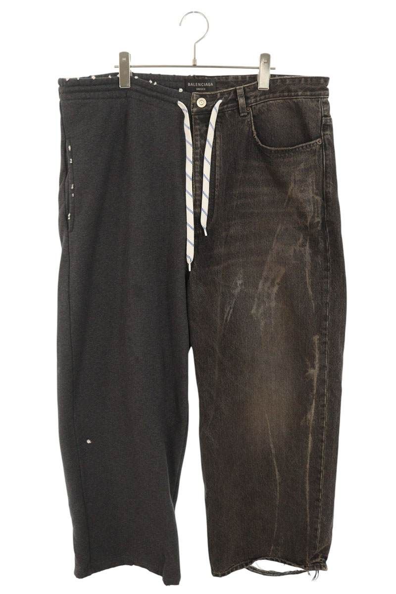 バレンシアガ パンツ 新品同様 激レア BALENCIAGA バレンシアガ SLASHED デニムパンツ