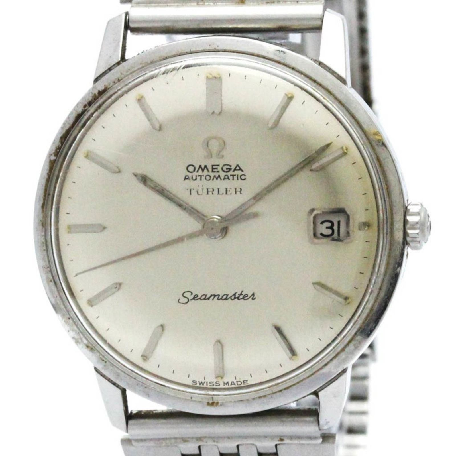 オメガ OMEGA シーマスター デイト Cal.562 ステンレススチール 自動巻き メンズ 時計 166.001