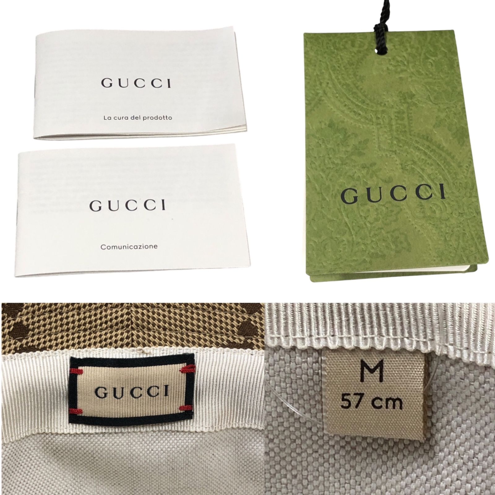 GUCCI (グッチ) バケットハット ジャンボGG バケハ 帽子 681256 M