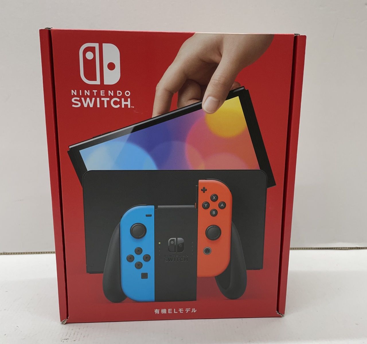 01w-2684 〇 Nintendo Switch 有機ELモデル本体 Joy-Conネオンブルー