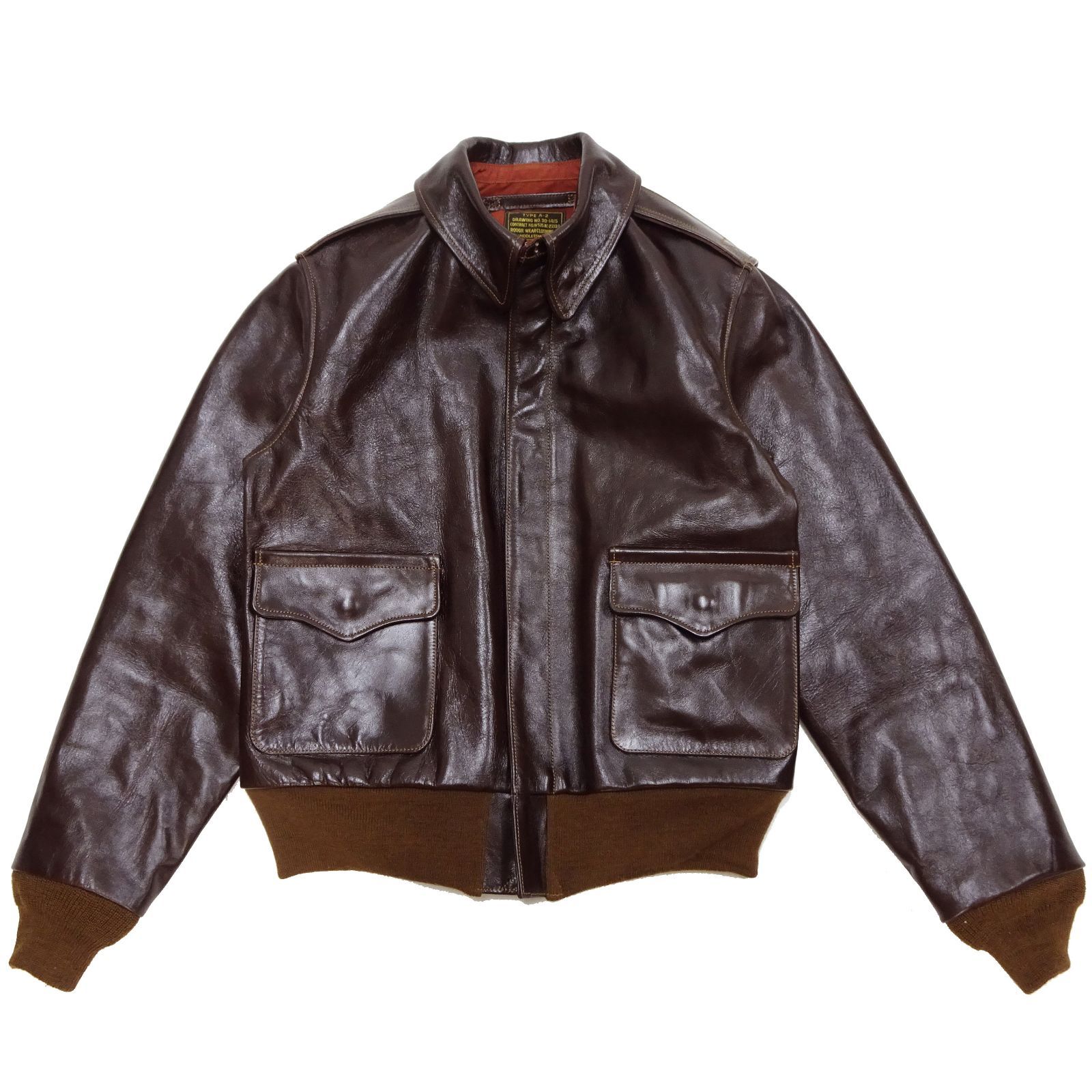 美品 バズリクソンズ フライトジャケット A-2 36 S 馬革 ホースレザー 極美品 バズリクソンズ フライトジャケット A-2 36 S 馬革