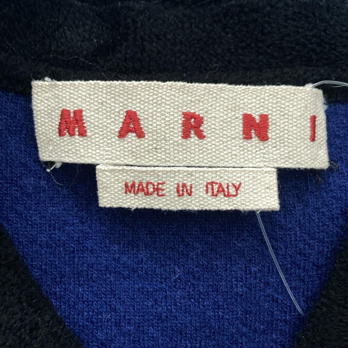 MARNI - MARNI(マルニ) カーディガン サイズ38 S レディース美品  - 黒 長袖/ショート丈 MARNI(マルニ) カーディガン サイズ38 S レディース美品 - 黒