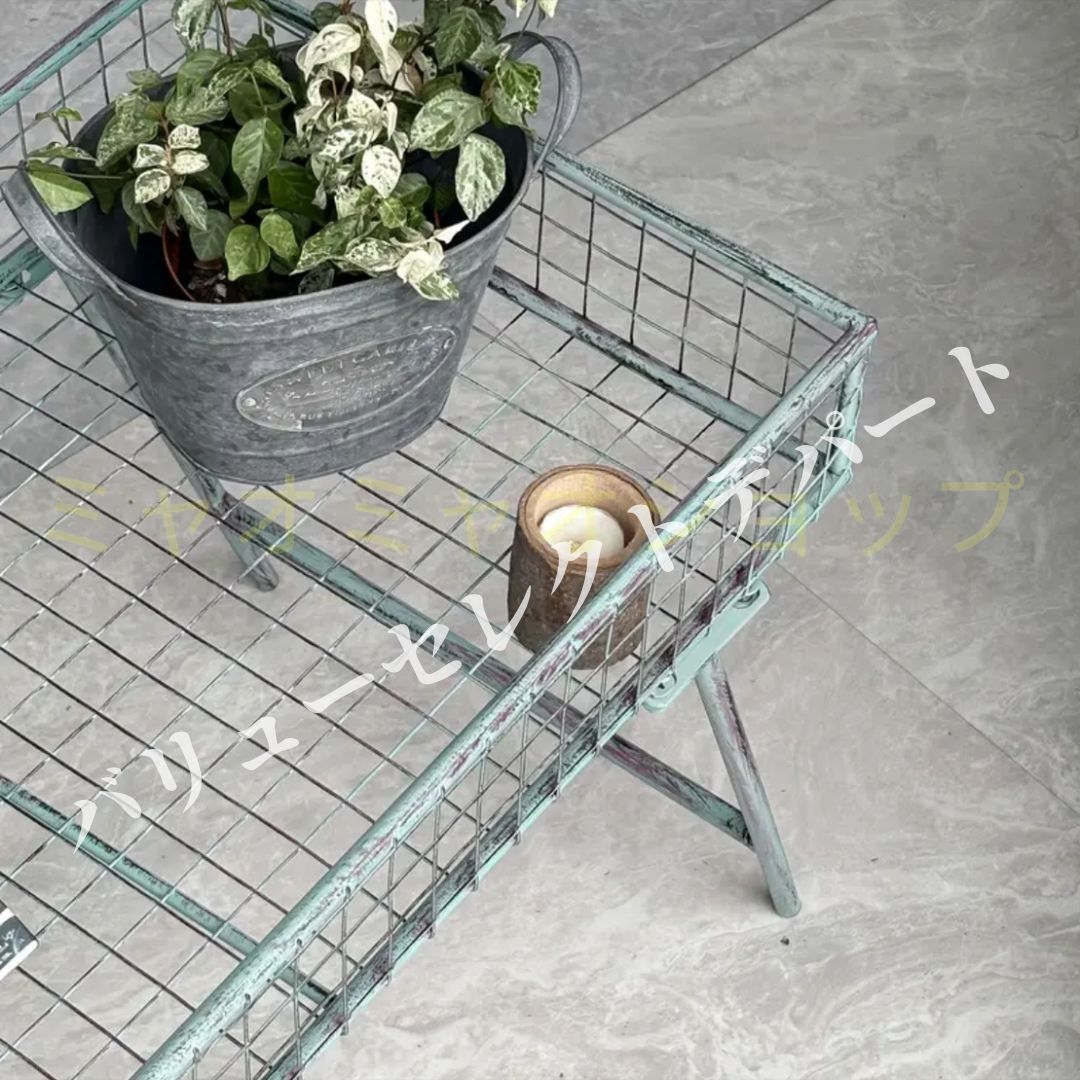 重厚メタルプラントスタンド構造