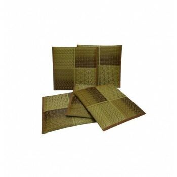 烏丸 紋織 い草座布団 ベージュ 5枚組 55x55cm TSN341020