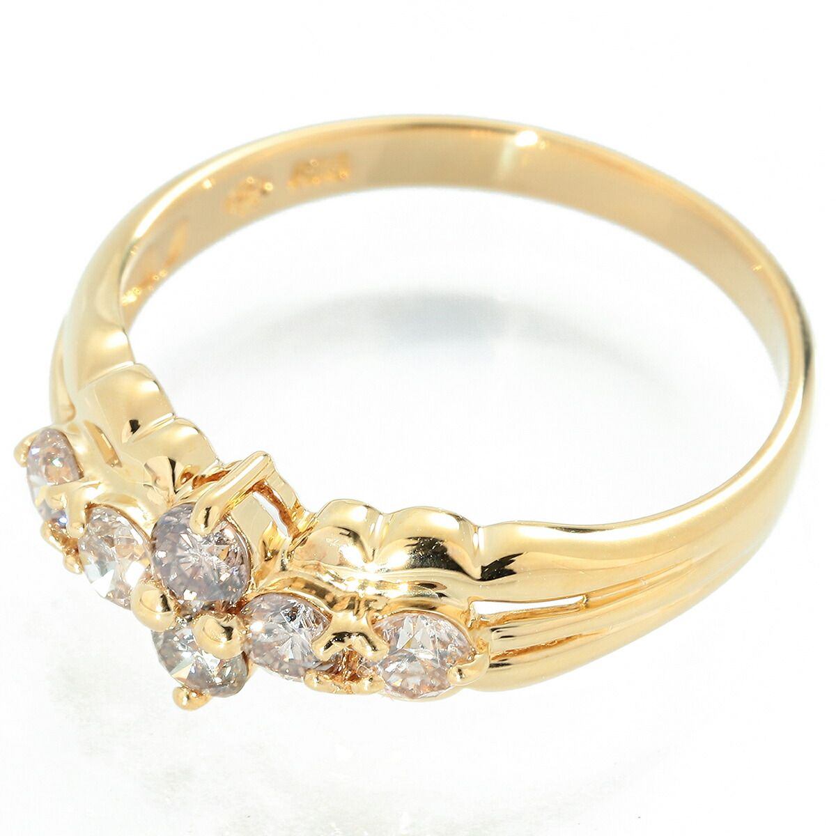 ジュエリーマキ MAKI クロスデザインリング 指輪 ダイヤモンド 0.53ct 
