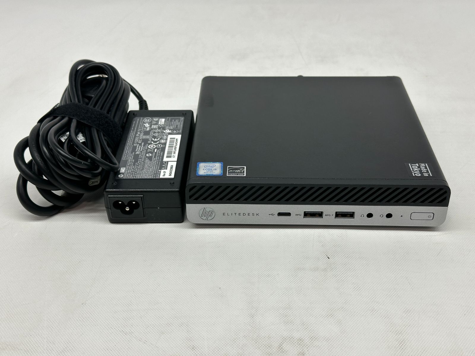 売却済】HP EliteDesk 800 甘辛い G3 DM (core i5 7600T,8GB,NVMe256GB,HDD500GB)